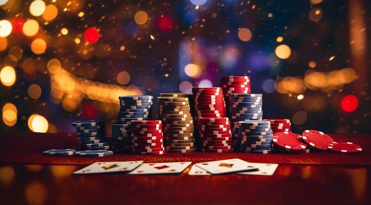 Live dealer studio with roulette table and croupier at manisqq platform